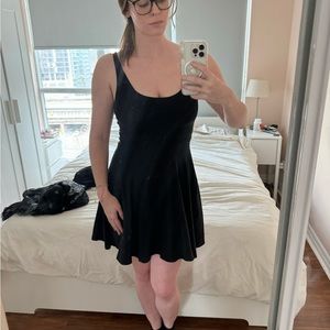 Black A-Line fit and flare dress